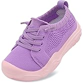 LeIsfIt Toddler Shoes Girls Boys Wide Barefoot Shoes Kids Breathable Sneakers Slip on Tennis Shoe Lightweight Sneakers