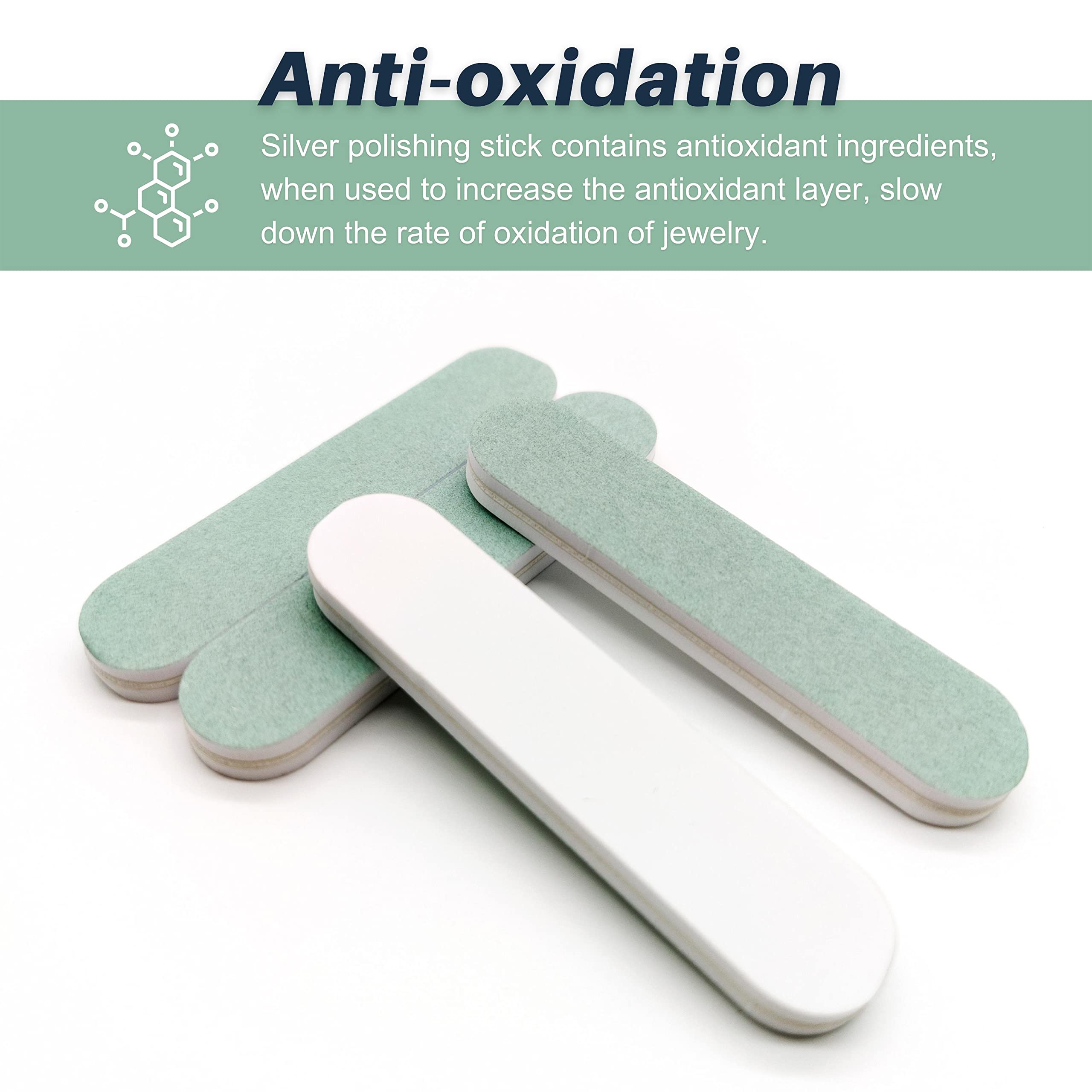 CATIFLIN 20pcs Scratch Removal Silver Polish Sticks, Double-Sided Sanding Sticks, Polishing Sticks for Gold, Rose Gold, Copper, Brass, Alloy and Other Jewelry, Watches, Cell Phones (3.54