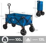 Timber Ridge Collapsible Folding Wagon with Adjustable Handle & Cup Holders view 7