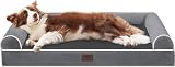 WESTERN HOME Large Orthopedic Dog Bed with Removable Cover Dark Grey 106x76x19