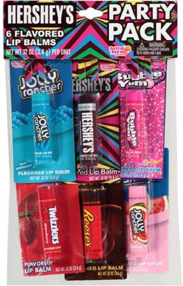 Hersheys Flavored Lip Balms, 0.12 oz, 6 Count