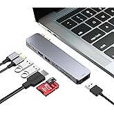 BHHB M82 USB C Hub Adapter for MacBook Pro Air Docking Station 8-in-2 for Mac Book Accessories Dongle 4K@30Hz HDMI, Thunderbolt 4/3, USB 3.0, SD/TF, USBC Dock Multiport Adapter for Mac M5 M4 M3 M2 M1