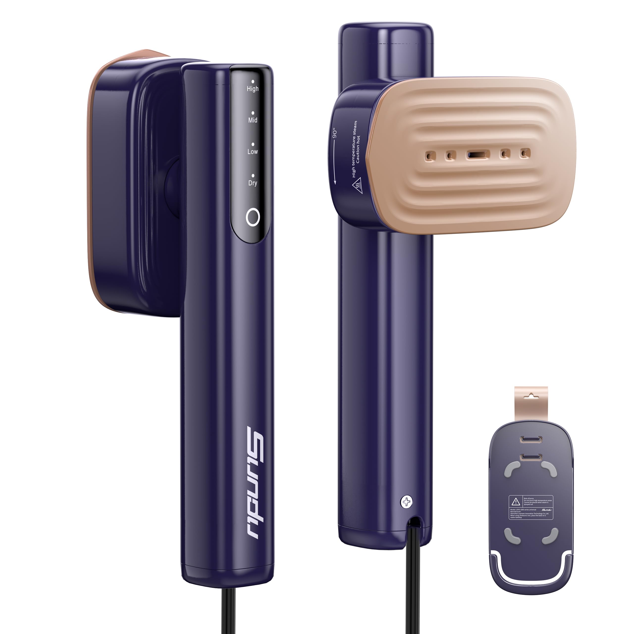 Photo 1 of Steamer for Clothes,1200W Powerful Portable Steamer Iron,15s Fast Heat-up,100ml Tank,20 Min Continuous Steam, Wrinkle Remover for Travel, Home, Office(Blue)