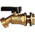 RAINPAL RBS005 Brass Water Container/Rain Barrel Quarter Turn Spigot(LF Compliant, for Open TOP Barrels)