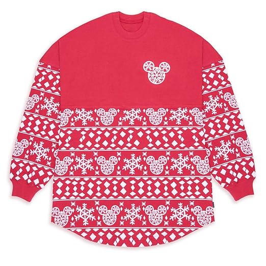 Disney Mickey Mouse ''Merry & Bright'' Holiday Spirit Jersey for Adults, Size M: Amazon.in 