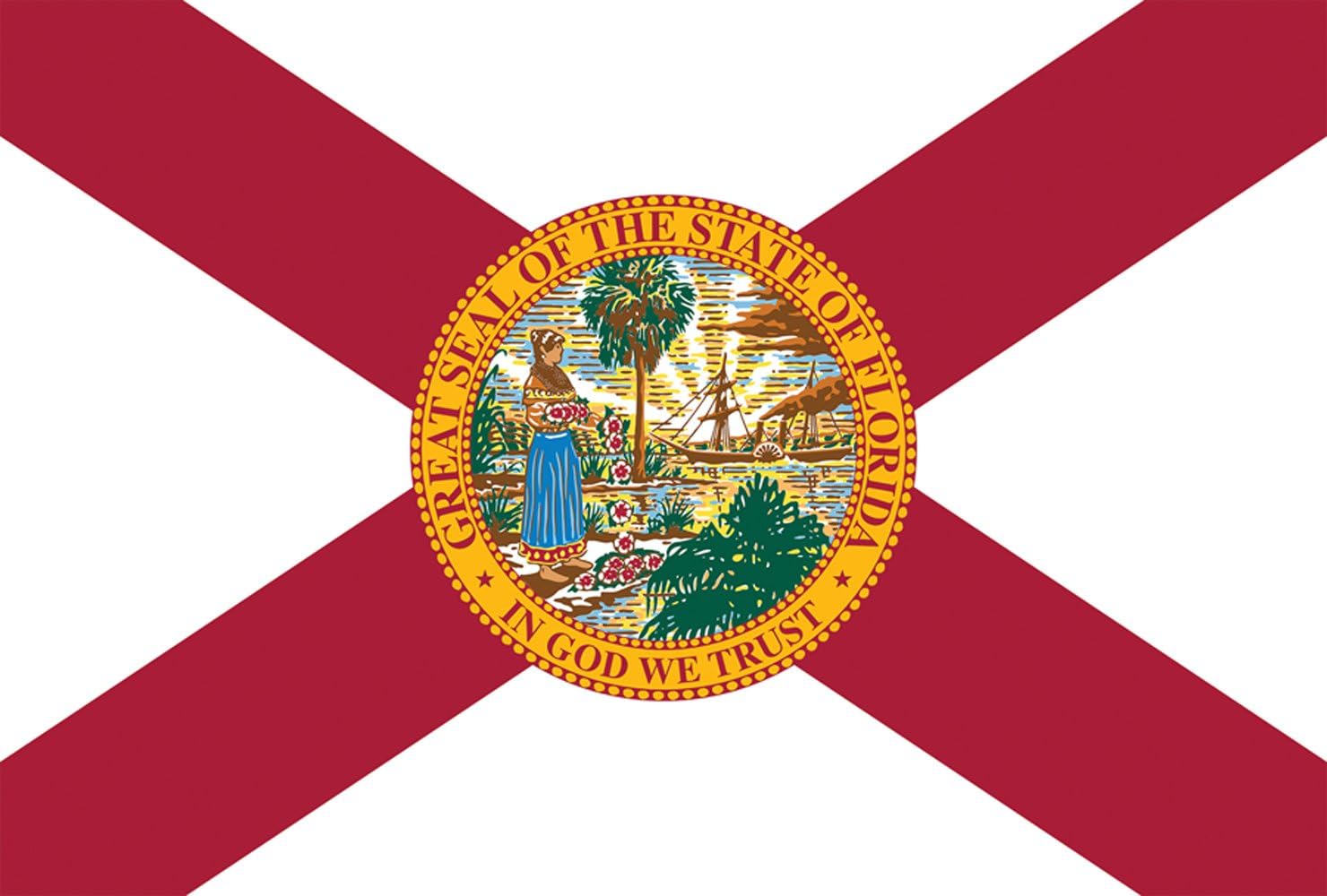 Toland Home Garden Florida State Flag 28 x 40 Inch Decorative USA House Flag