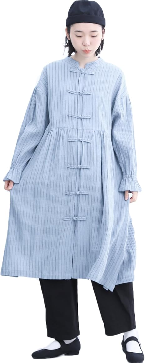 Amazon Co Jp メルロー Merlot ストライプ柄チャイナボタンワンピース7354 服 ファッション小物 Amazon Co Jp メルロー Merlot ストライプ柄チャイナボタンワンピース7354 服 ファッション小物