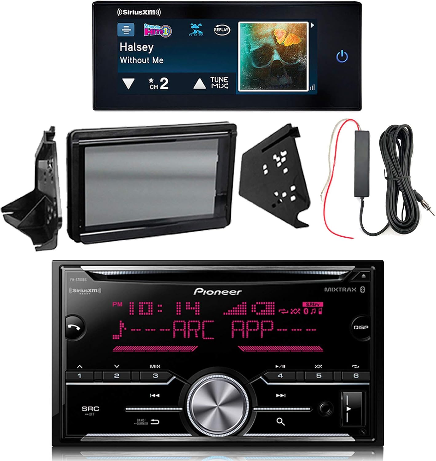Powersport Audio Pioneer 2DIN CD SiriusXMReady MIXTRAX