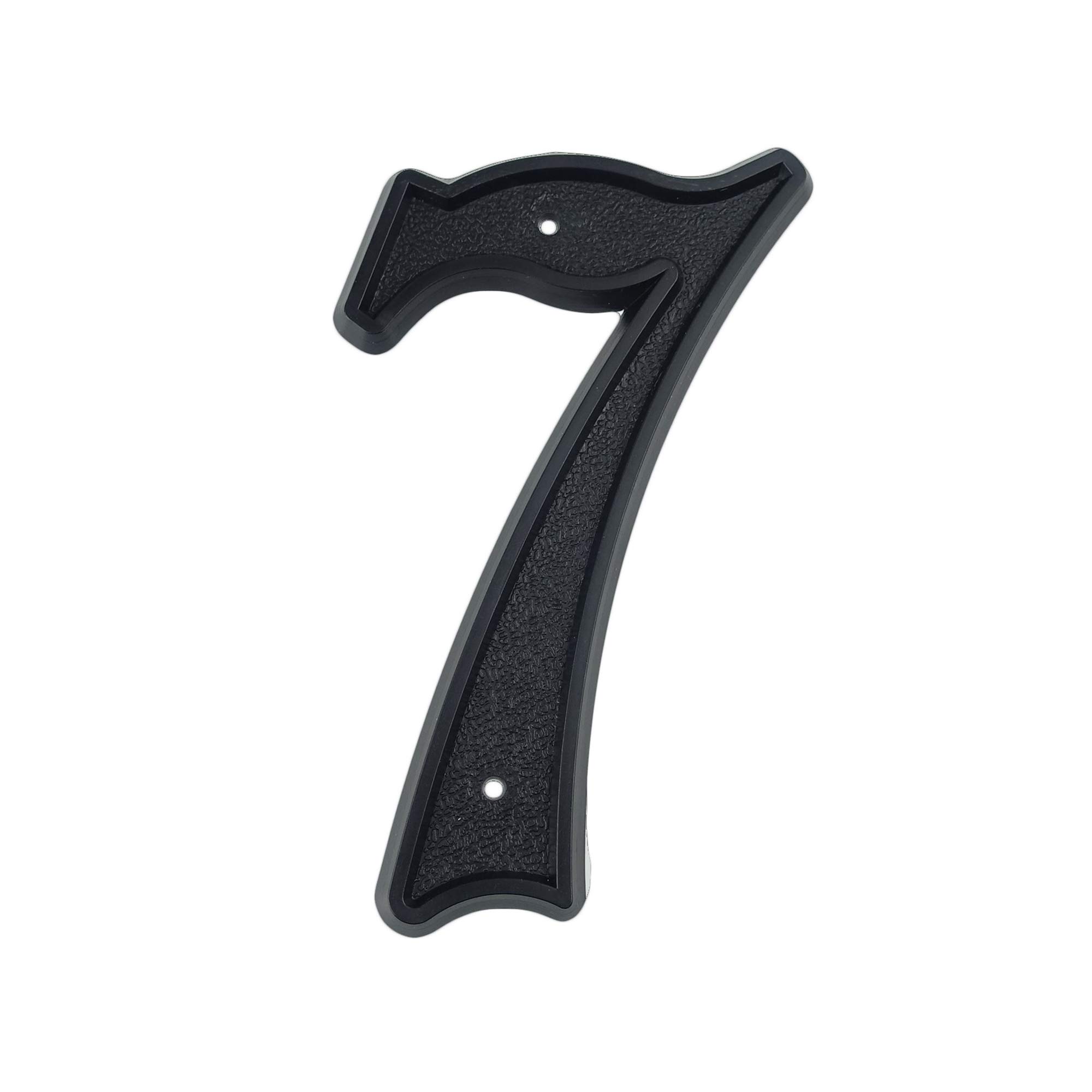 HASWARE House Number 5.5 inch (139mm) Modern Door Numbers Street Home Address Numerals,Black ABS Plastic (7)