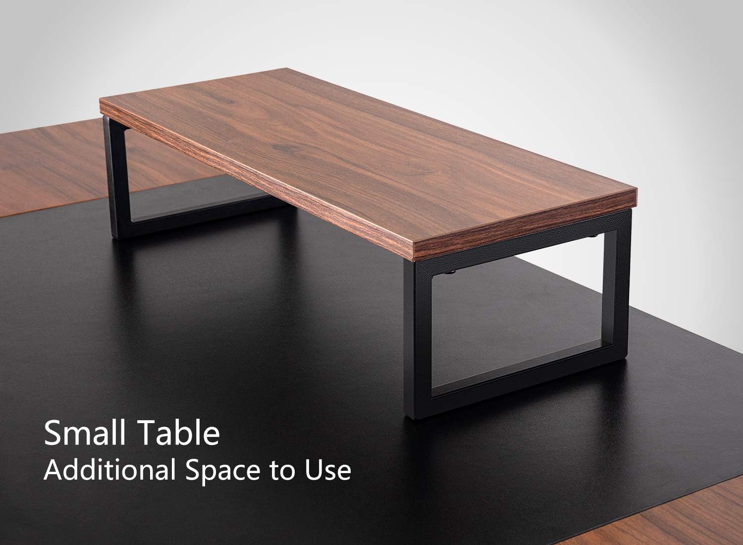 CubiCubi Computer Office Small Desk 47", Study Writing Table, Modern Simple Style PC Desk with Splice Board, Black and Espresso: Kitchen & Dining