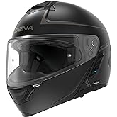 Sena Impulse DOT Flip Up Modular Bluetooth Helmet w/Sound by Harman Kardon Dual Visor Helmet with Integrated Mesh Intercom System / MP3 / Voice Dial (Matte Black, Large)