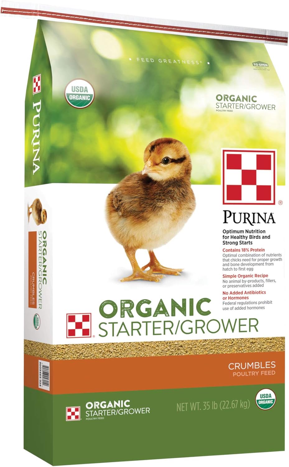 Purina Organic Starter-Grower, 35 lb