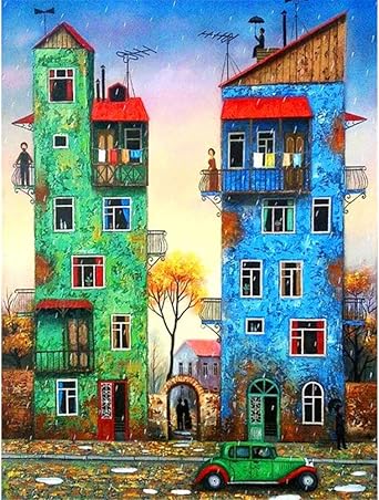 Ryokozashi Komplettes Strassstein-Gemälde-Set, georgisches