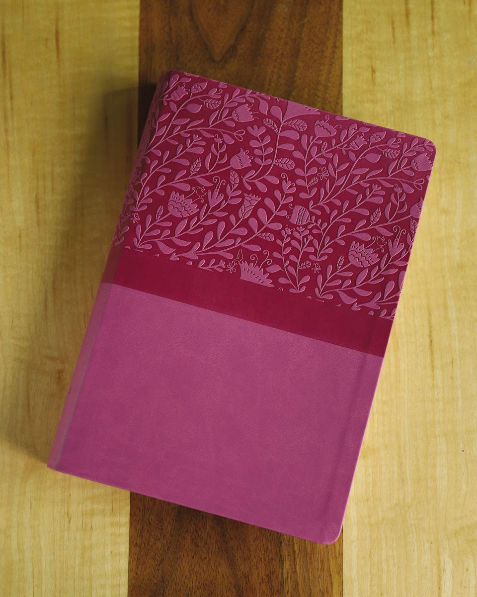 NIV, Super Giant Print Reference Bible, Leathersoft, Pink, Red Letter, Comfort Print NIV, Super Giant Print Reference Bible, Leathersoft, Pink, Red Letter, Comfort Print Imitation Leather
