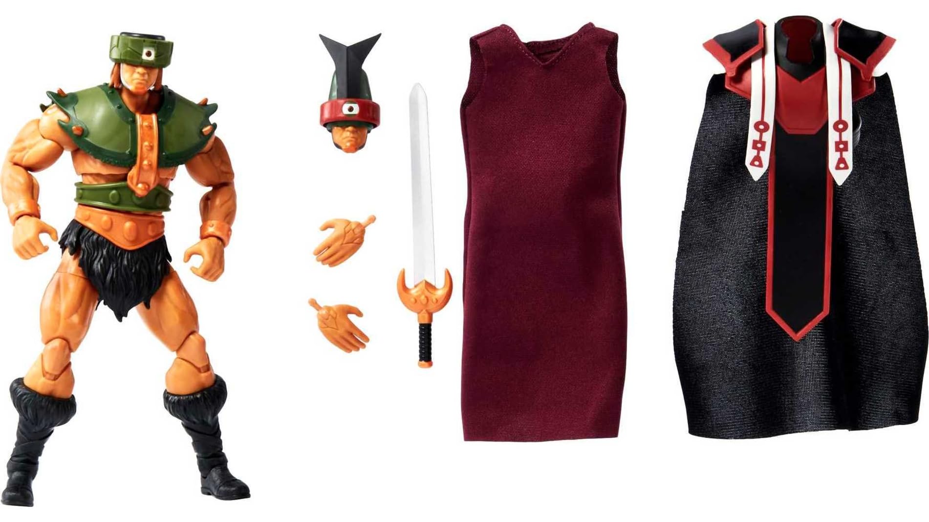 Masters of the Universe Masterverse Revelation Tri-Klops Action Figure with 30+ Articulated Joints & Swappable Hands & Head Plus 3 Battle Accessories, 7-inch MOTU Collectors