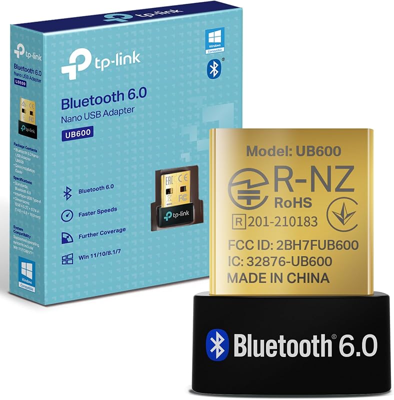 UB600 - Adaptador WiFi USB, Bluetooth 6.0, Nano, para PC