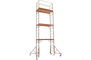 CBM Scaffold Multipurpose 18ft. Maxi Square Triple Baker-Style Scaffold Tower Package - 1,000-Lb. Capacity, Model# 3MFS