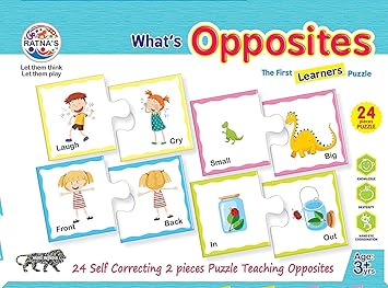 Kartsasta Educational Jigsaw Puzzle Range for Kids. (Opposites)