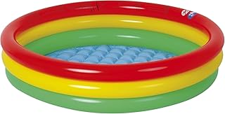 Jilong Baby Pool 100x22cm Kinderpool Planschbecken Schwimmbecken mit aufblasbarem Sicherheits-Boden