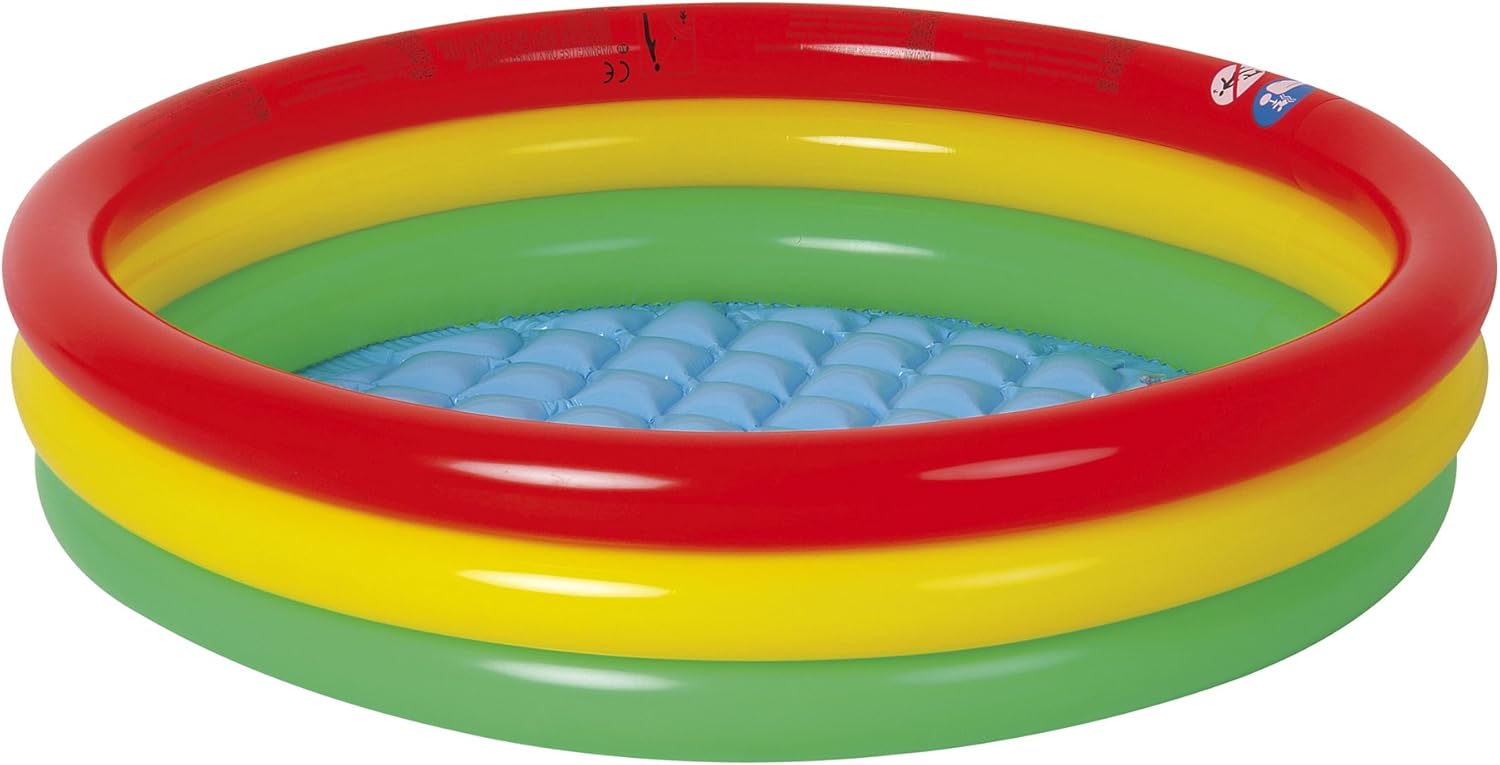 Jilong Baby Pool 100x22cm Kinderpool Planschbecken Schwimmbecken mit aufblasbarem Sicherheits-Boden