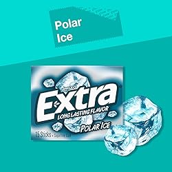 EXTRA Polar Ice Chewing Gum Packs, Sugar Free Gum