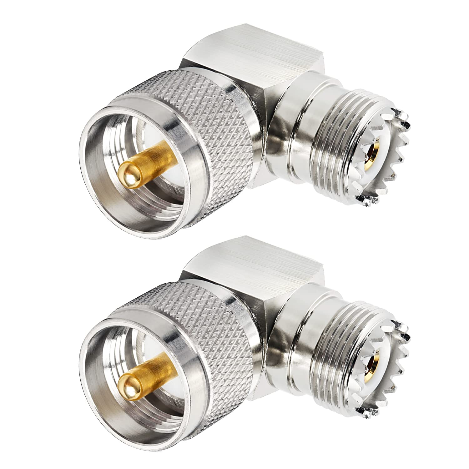 Mua PL259 Male to UHF Female Right Angle Adapter, 2-Pack UHF Male to ...