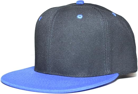 plain blue snapback hats