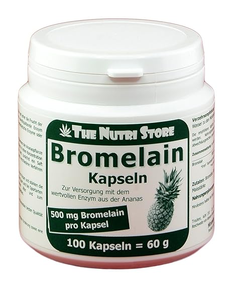 Bromelain 500 mg vegetarische Kapseln 100 Stk. - Zur Versorgung mit dem wertvollen Enzym aus der Ananas