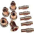 Nozzle & Electrodes Compatible for Harbor Freight Titanium 45A Plasma Cutter 56255 56811 59182 56576