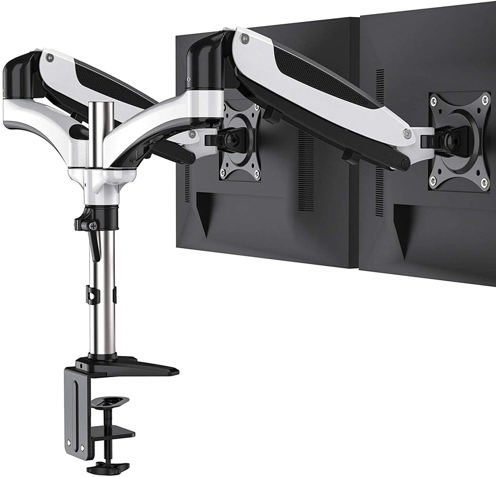 Buy HUANUO Full Motion Dual Monitor Arm , Spring Height Adjustable
