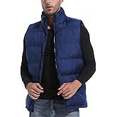 Zukela Men's Quilted Puffer Vest Midweight Water-Resistant Warm Big and Tall Classic Outerwear M to 3XL