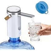 Myvision Dispensador de agua para botella de 5 galones, bomba de agua eléctrica portátil con carga USB, bomba de agua potable