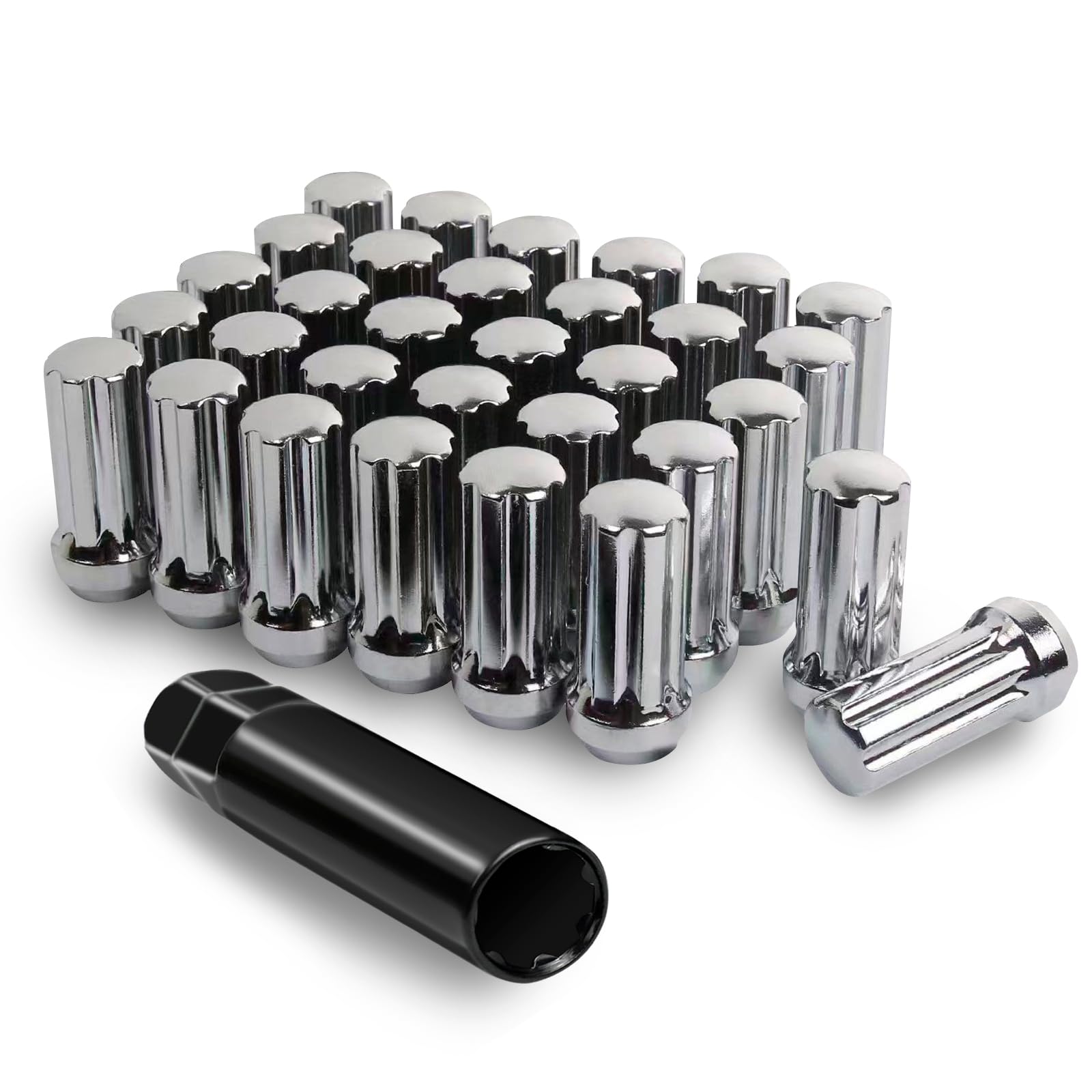 MIDOU AUTO M14x1.5 Wheel Lug Nuts, 32x 14mmx1.5
