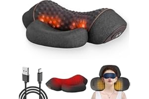 Fisiorest - Fisiorest 3-In-1 Neck Massager Pillow, Neck Massager- Ergonomic Hump Neck Pillows With Traction, Heat & Vibration