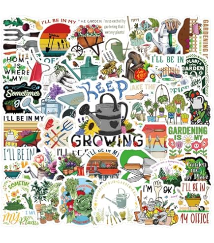 Amazon.com: GoGiDesigns 10Pc Plant Stickers - Plant Seeds of