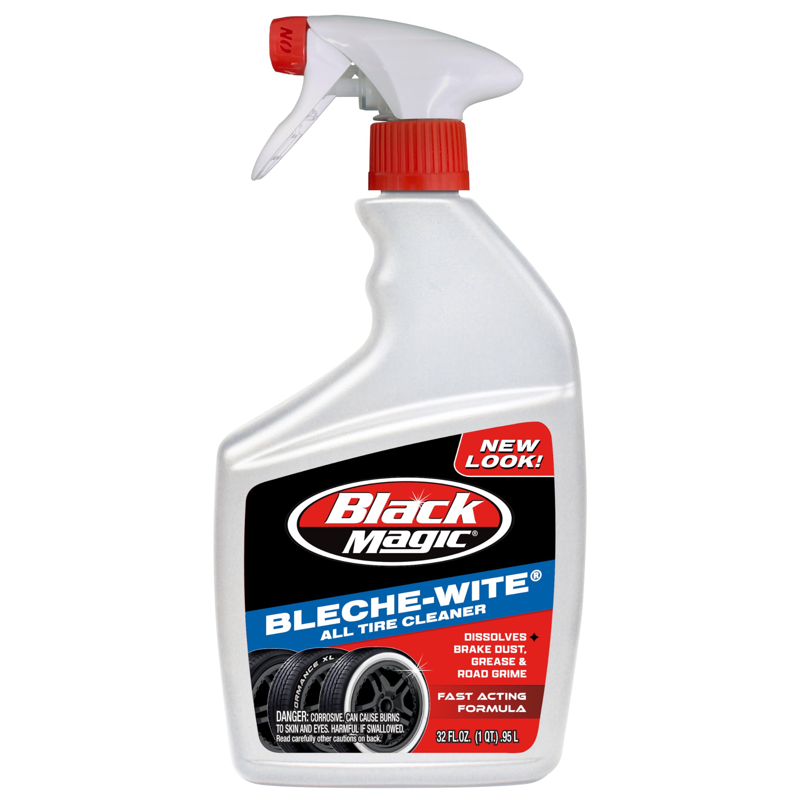Black Magic 120066 Bleche-Wite Tire Cleaner, 32 oz.