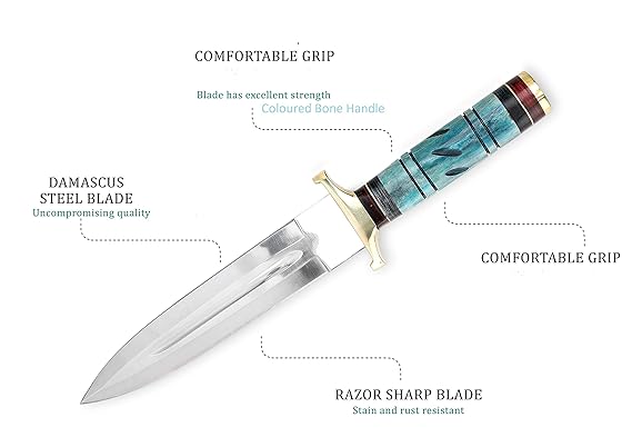 Perkin Jagdmesser mit Scheide