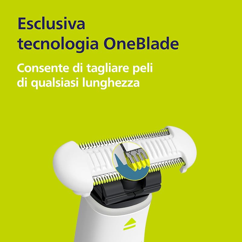 OneBlade Intimate - Rasatura e rifinitura con protezione extra per la pelle, Modello QP1930/30