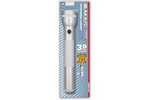 Maglite S3D106 Heavy-Duty 3-D Cell Flashlight (Silver)