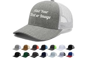 mememom Custom Hat with Embroidered Name Text,Customizable Baseball Cap for Men Women,Personalized Adjustable Hat Kids Adult