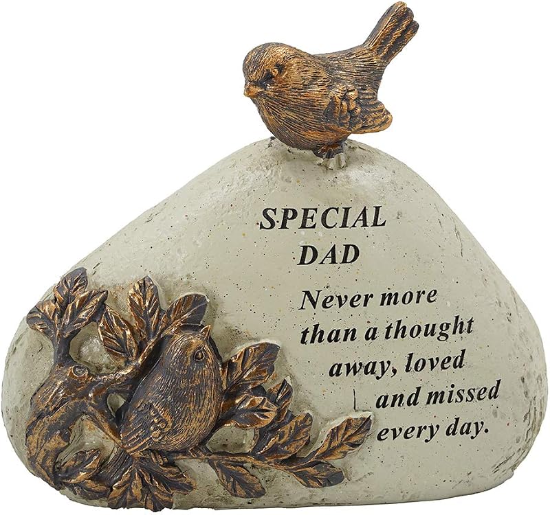 AngraveMemorials Special Dad Robin Bird Memorial Graveside Stone Plaque