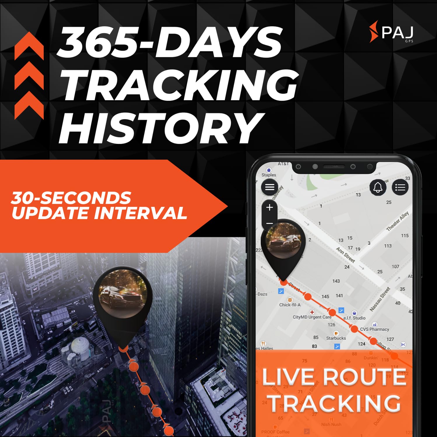 PAJ GPS Power Finder – Real-Time GPS Tracker with 90-Day Battery Life - Magnetic Mount for Cars, Trucks, Boats & Equipment, Location, Route & Speed Monitoring via 4G Network – Subscription Required