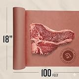 Bryco Goods Pink Kraft Butcher Paper Roll 18" x 100ft Food Grade Peach for view 4