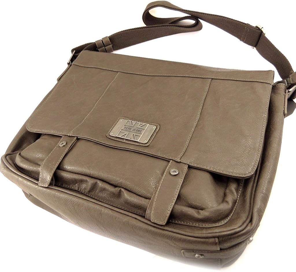 Pepe jeans brown satchel vintage computer (15). Clothing