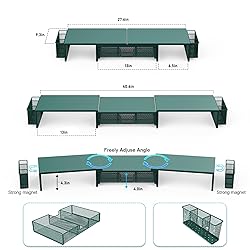 gianotter Dual Monitor Stand Riser, Desk Organizer