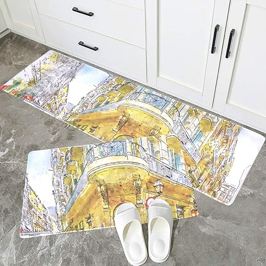 Amazon.com: Set of 2 Pieces Kitchen Area Rug Sets Barcelona 