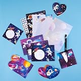 WERRNSAI Space Stationery Set 68 Pcs for Kids Writing Papers Envelopes Gift view 1
