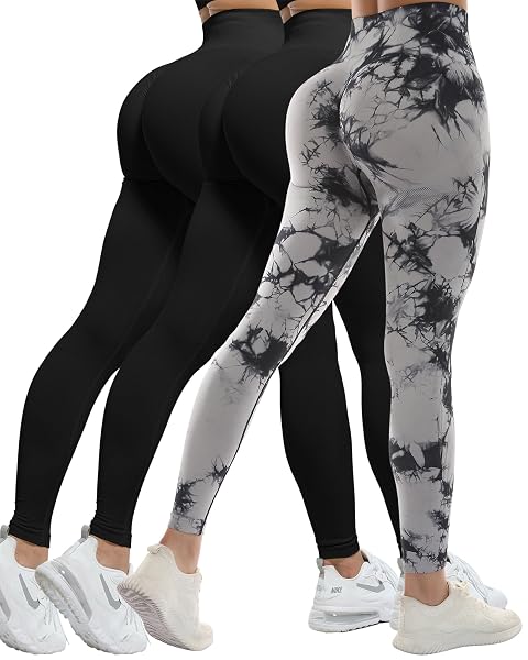 CHRLEISURE WORKOUT LEGGINGS SETS FOR WOMEN, GYM SCRUNCH...