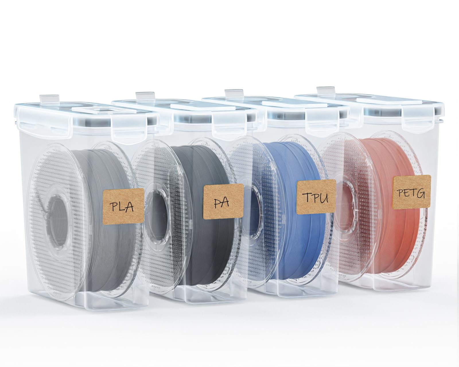 YOOPAI Filament Aufbewahrungsbox - 4 Pack Container für 3D Druck... 