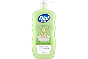 Dial Kids All in One Hair, Body Wash and Bubble Bath, Melon Scent, 709ml, Hypoallergenic, Tear Free, Pediatric Dermatologist 